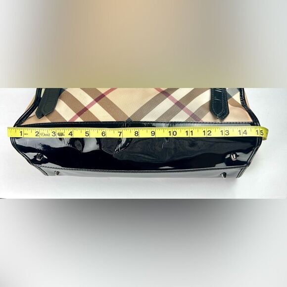 Burberry Ashmore Super Nova Check Patent Leather Bag - Picture 10 of 16